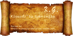 Kisszély Gabriella névjegykártya